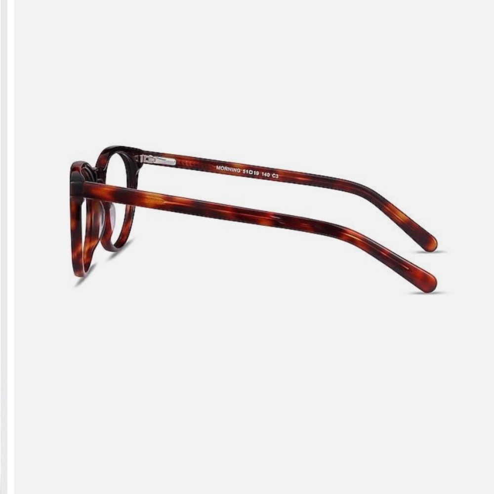 Warm Tortoise Shell round frames unisex - Picture 4 of 4